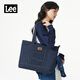 Lee托特包通勤女大容量2026新款女士包包休閑簡(jiǎn)約單肩包手提包包女包 牛仔藍（牛仔布）