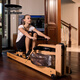 沃特羅倫（WaterRower）【美國(guó)原裝進(jìn)口】家用室內(nèi)智能水阻劃船機(jī)雙軌實(shí)木健身器材橡木款 軌道有雕刻LOGO 標(biāo)準(zhǔn)款