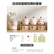 多美然（DuoMeiRan）家用廚房調(diào)料盒組合裝調(diào)味罐陶瓷鹽罐調(diào)料罐套裝木架雙層調(diào)味瓶罐 櫻花8件套(木架B3)