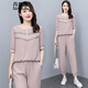 丹珠娜 休閑褲女裝2022年夏季新款廣場(chǎng)舞運(yùn)動(dòng)服套裝女感時(shí)尚顯瘦女士職業(yè)休閑運(yùn)動(dòng)兩件套套裝褲子女夏天 粉色 XL