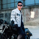 杜漢（DUHAN）摩托車(chē)騎行服男款夏季網(wǎng)眼通風(fēng)夾克機(jī)車(chē)賽車(chē)服防摔外套騎士服裝備 米色 XL