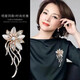 伊黛兒新款飾品韓版時尚仿貓眼石復(fù)古鑲鉆胸針服飾裝飾胸花創(chuàng)意別針禮物 繽紛花胸針XZ0062