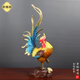 舒格麗銅雞擺件金雞報(bào)喜家居公雞工藝品大吉大利辦公室生肖吉祥物開(kāi)業(yè)禮 小號(hào)