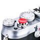 JJC 相機(jī)快門(mén)按鈕 適用富士XE5 Xhalf XM5 X100VI XE4 XT50 XT30II徠卡Q3 Q343 DLUX8尼康ZF索尼配件 凹面紅色