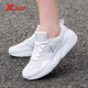 特步女鞋運動(dòng)鞋女網(wǎng)面學(xué)生防滑戶(hù)外旅游鞋休閑軟底跑步鞋 白色（網(wǎng)面9828） 37
