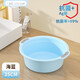 漢世劉家（hanshiiujia）抗菌臉盆嬰兒洗臉盆子寶寶兒童洗腳盆塑料家用廚房洗菜盆 海藍35CM中號抗菌臉盆