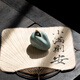 汝山明汝窯茶寵有錢兔汝瓷擺件家用天青釉開(kāi)片可養(yǎng)裂紋茶具創(chuàng)意精品茶寵
