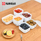 NAKAYA日本進(jìn)口保鮮盒塑料密封盒食品級冰箱收納冷藏盒微波爐加熱耐高溫 500ml
