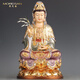 莫尼森琺瑯貼金觀(guān)音佛像擺件新年家用觀(guān)音菩薩送長(cháng)輩送新房搬遷禮 觀(guān)音佛像(高40厘米)