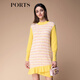 PORTS寶姿秋冬新款女裝連衣裙SM9K201NXX002 活力黃混色 L