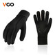 vgoVgo5度適用成人男戶(hù)外多功能手套騎行跑步登山防風(fēng)防滑觸屏FL3108黑色男-L 掌圍22.8-23.5 中指8.2-8.4
