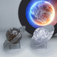3d立體星球拼圖積木水晶宇宙模型透明拼裝成年手工diy玩具高難度 透明色