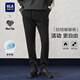 海瀾之家（HLA）加絨休閑褲男亦心即為系列窄腳褲子男冬季 黑色80 M 170/80A 推薦121~134斤