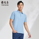 雅戈爾（YOUNGOR） T恤男士 夏季青年男士商務(wù)休閑短袖T恤 VSDY533066ICA 淺藍 2XL