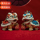 銅師傅《獅舞吉祥》醒獅一對(duì)擺件工藝品開(kāi)業(yè)禮物喬遷工藝禮品送客戶(hù)朋友