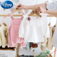 迪士尼（Disney）女寶寶秋裝套裝0一1-2-3歲純棉嬰兒衣服外出服洋氣小女孩兩件裝潮 花瓣粉色 木耳襯衫+大PP褲 73 cm