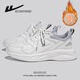 回力女鞋運動(dòng)鞋女2025冬季新款官方小白鞋子女百搭休閑軟底輕便跑步鞋 白灰【加絨款】 38 (240mm) 標準尺碼，正常拍