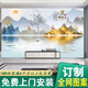 2025新中式電視背景墻壁紙3D立體裝飾墻紙沙發(fā)客廳壁畫8D影視墻布 8D水晶立體布/1平方【整張】