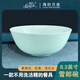 海的（sea's）海洋貝瓷青光面8.3英寸湯碗抗菌不用洗潔精餐具湯碗大碗 青色 8.3英寸 1個(gè)