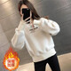 戀人世家衛衣女2025新款秋冬休閑時(shí)尚加絨加厚韓版減齡顯瘦寬松百搭上衣潮 顏色款式圖案隨機發(fā)-X 2XL 建議140-160斤