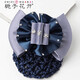 梔子花開 頭花網(wǎng)兜職業(yè)發(fā)夾發(fā)網(wǎng)護士醫(yī)院空姐賓館物業(yè)酒店銀行工作盤發(fā) 三排鉆藍色