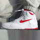 耐克（NIKE）男鞋春季新款運動鞋AIR FLIGHT 89氣墊休閑鞋AJ4兄弟款實戰(zhàn)籃球鞋 DJ2518-101/AJ4兄弟款/白紅 42.5