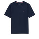 Tommy Hilfiger湯米 希爾費格 男裝圓領(lǐng)T恤  休閑打底短袖男士T恤 短款上衣男 海軍藍 L （建議155-175斤）