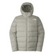 The North Face北面羽絨服男戶外800蓬鵝絨高蓬保暖外套7W7N 灰色/1I4 L