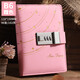 法拉蒙 創(chuàng  )意密碼本高顏值帶鎖日記本成人學(xué)生筆記本本子加厚記事本男孩女孩手賬本禮盒禮品兒童節禮物 B6粉色-星辰款【單本】
