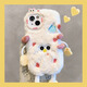 巴蒂尼 毛絨帽子小人適用iPhone15手機殼蘋(píng)果16promax新款14pro全包防摔13硅膠軟殼12/11可愛(ài)情侶 【白色】帽子小人 iPhone 16