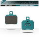 FRANDO BRAKE·SYSTEM車力屋frando螃蟹對四剎車皮FR6 9GA F901剎車愛得利剎車皮片 螃蟹綠色 杜邦碳素纖維超合金