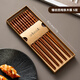 onlycook 日式印尼鐵木筷子防滑防霉家用一人一筷木質(zhì)長(cháng)筷子耐高溫 錘紋四線(xiàn)鐵木筷 5雙