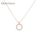 DODOGOGO網(wǎng)紅小眾設計感項鏈女潮夏季韓版鎖骨鏈氣質(zhì)森系短款頸鏈七夕禮物 玫瑰金項鏈
