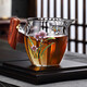 久堂 手工木把加厚玻璃公道杯鑲銀功夫茶具配件茶海分茶器日式公杯 木把景泰藍(lán)玻璃公道杯-高款（蘭花）