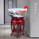 牧溪源景德鎮(zhèn)陶瓷魚缸養(yǎng)魚盆大號(hào)造景客廳家用辦公室烏龜缸循環(huán)流水?dāng)[件 中號(hào)鴻運(yùn)當(dāng)頭