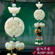 奔域 汽車(chē)掛件車(chē)內飾品出入平安符玉香水掛飾車(chē)載香水香薰香氛車(chē)內葫蘆貔貅懸掛式男女士吊墜汽車(chē)后視鏡用品 出入平安蓮花款-帶香水