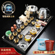 兿凡臻品紫砂功夫茶具套裝全自動(dòng)實(shí)木茶盤(pán)一體式家用陶瓷茶壺蓋碗茶杯整套 八馬茶盤(pán)+玻璃茶具套裝 1件