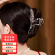 紀(jì)思梵麥穗高端發(fā)夾后腦勺2025新款鯊魚夾抓夾發(fā)卡中號夾子頭飾生日禮物 麥穗高檔發(fā)夾（槍黑色）