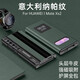 皇上請(qǐng)進(jìn) 適用華為matexs2手機(jī)殼 Mate XS2保護(hù)套電鍍皮套華為折疊屏全包視窗防摔保護(hù)套 華為 Mate Xs2【深海綠】雙屏保護(hù)丨頭層牛皮