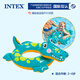 INTEX兒童游泳圈坐圈男孩女孩游艇遮陽(yáng)寶寶腋下圈小孩坐騎1-3-6歲 鱷魚腋下圈