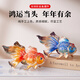 諾詩(shī)曼年年有余琺瑯彩金魚擺件喬遷新居禮品搬新家輕奢家居飾品玄關(guān)酒柜
