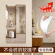千棵樹（PRETTYHOUSE）無框軟鏡子貼墻自粘高清穿衣鏡貼紙墻面家用衣柜玄關(guān)全身試衣鏡子 全身鏡-40*120cm 圓角