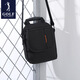 高爾夫GOLF斜挎包男士ins潮小包帆布休閑日系運動(dòng)手機背包迷你單肩包 黑色