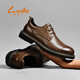 勞克士（LAOKESHI）頭層牛皮手工男鞋真皮休閑大頭皮鞋男款低幫英倫馬丁靴子工裝鞋男 棕色 (頭層牛皮+頭層豬皮內里) 39 (245mm) 標準皮鞋碼