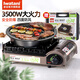 巖谷（Iwatani）ZKZ-1防風(fēng)卡式爐戶外爐具3.5kw大火力便攜家用爐野炊燒烤套裝爐  ZKZ-1防風(fēng)爐+ZK10烤盤（配2張網(wǎng)