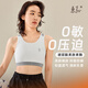 桑嘉桑嘉帥t乳膠輕束胸內(nèi)衣les運(yùn)動(dòng)套頭裹胸背心防震防下垂大胸顯小女 白色【3.0升級(jí)款】 2XL