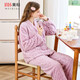 美標商場(chǎng)同款珊瑚絨睡衣套裝女秋冬保暖甜美可外穿公主風(fēng)小香風(fēng)家居服 香芋紫 L (165/88A)