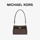 MICHAEL KORS 邁克高仕 MK Angelina 小號通勤單肩腋下包斜挎包 深棕色/黑色 292 NS