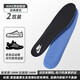 魅汾適配耐克nike鞋墊aj1男zoom原裝品質(zhì)空軍一號女運動(dòng)減震吸汗防臭 【2雙裝】NK黑色 42
