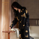 莎倩睡衣女春秋季2024新款莫代爾棉長袖套裝休閑可外穿家居服